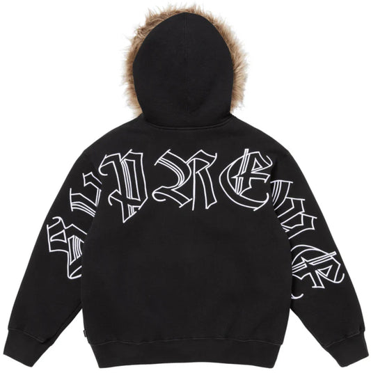 Campera Supreme Faux Fur Black