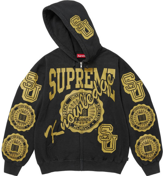 Campera Supreme Knowledge Reigns Zip Up Black