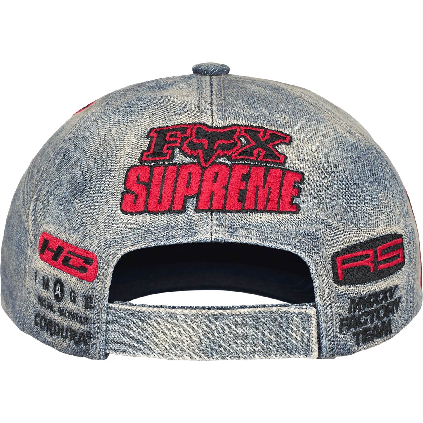 Gorro Supreme x Fox Racing 6 - Panel Denim