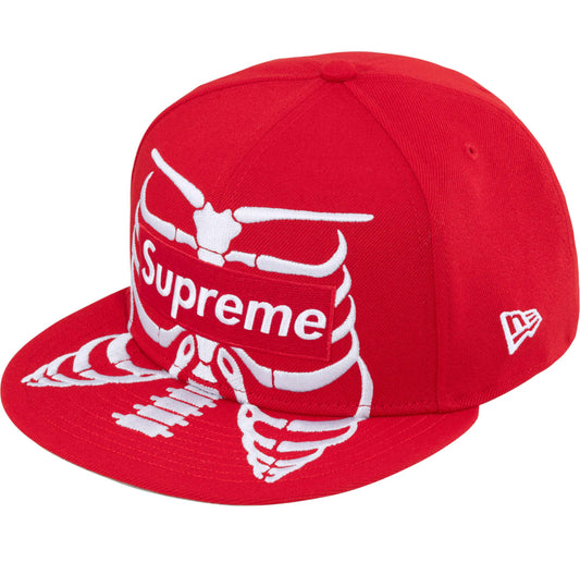 Gorro Supreme x New Era Bones 59Fifty Rojo