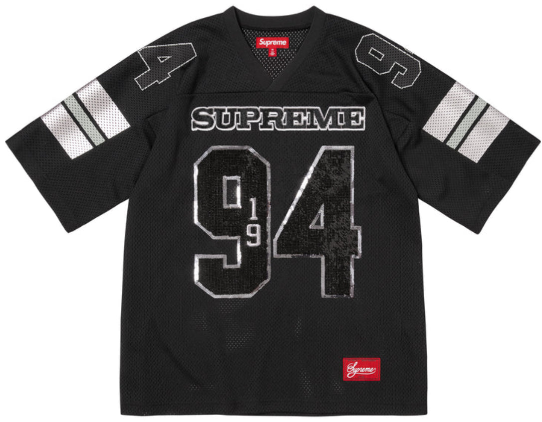 Camiseta Supreme Sequin Football Black