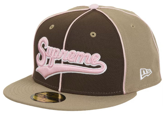 Gorro Supreme x New Era Piping Script Logo Brown