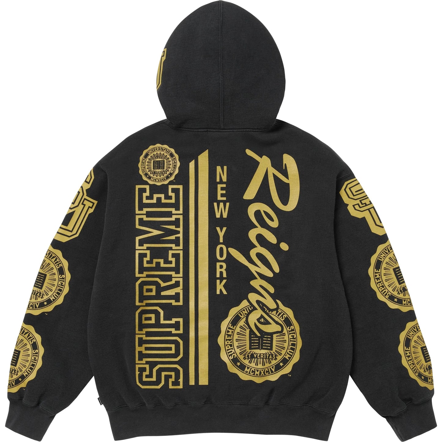 Campera Supreme Knowledge Reigns Zip Up Black
