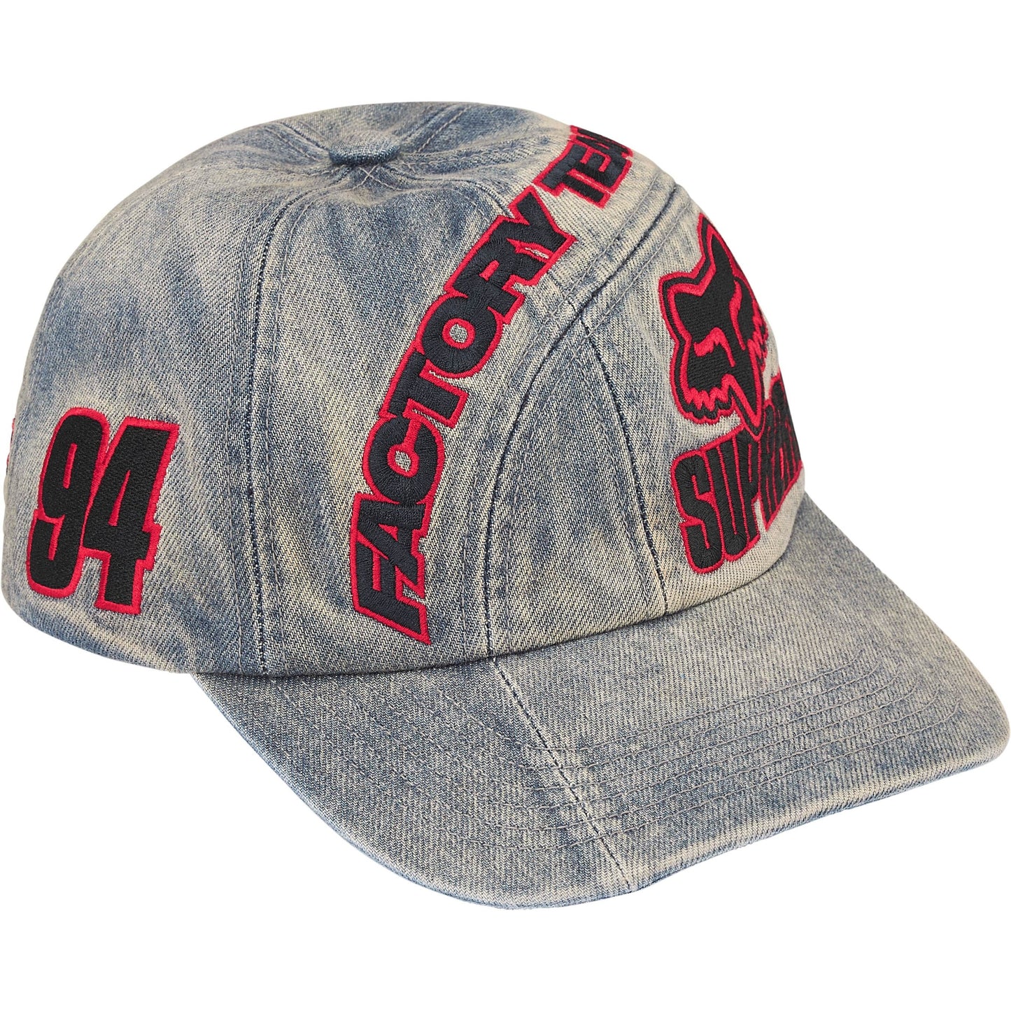 Gorro Supreme x Fox Racing 6 - Panel Denim