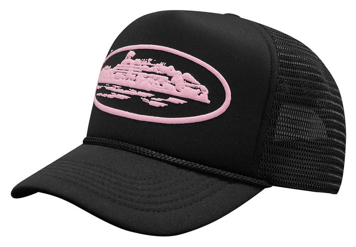 Gorro Corteiz Alcatraz Premium Puff Black And Pink