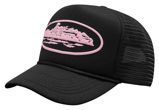 Gorro Corteiz Alcatraz Premium Puff Black And Pink