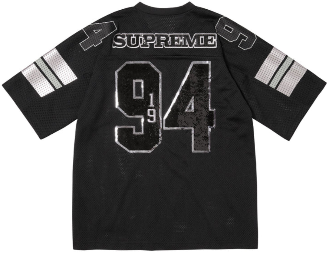 Camiseta Supreme Sequin Football Black