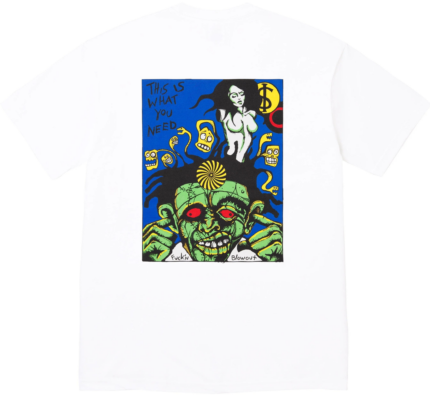 Camiseta Supreme Fuckin Blowout White