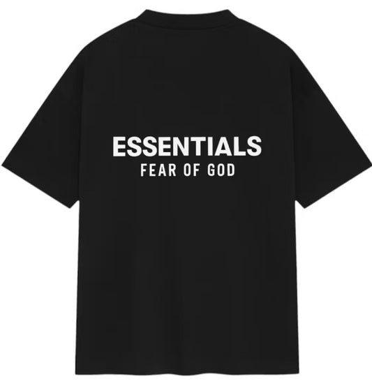Camiseta Fear of God Essentials Jersey Crewneck Black