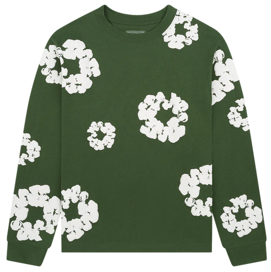 Camiseta Denim Tears Manga Larga Green