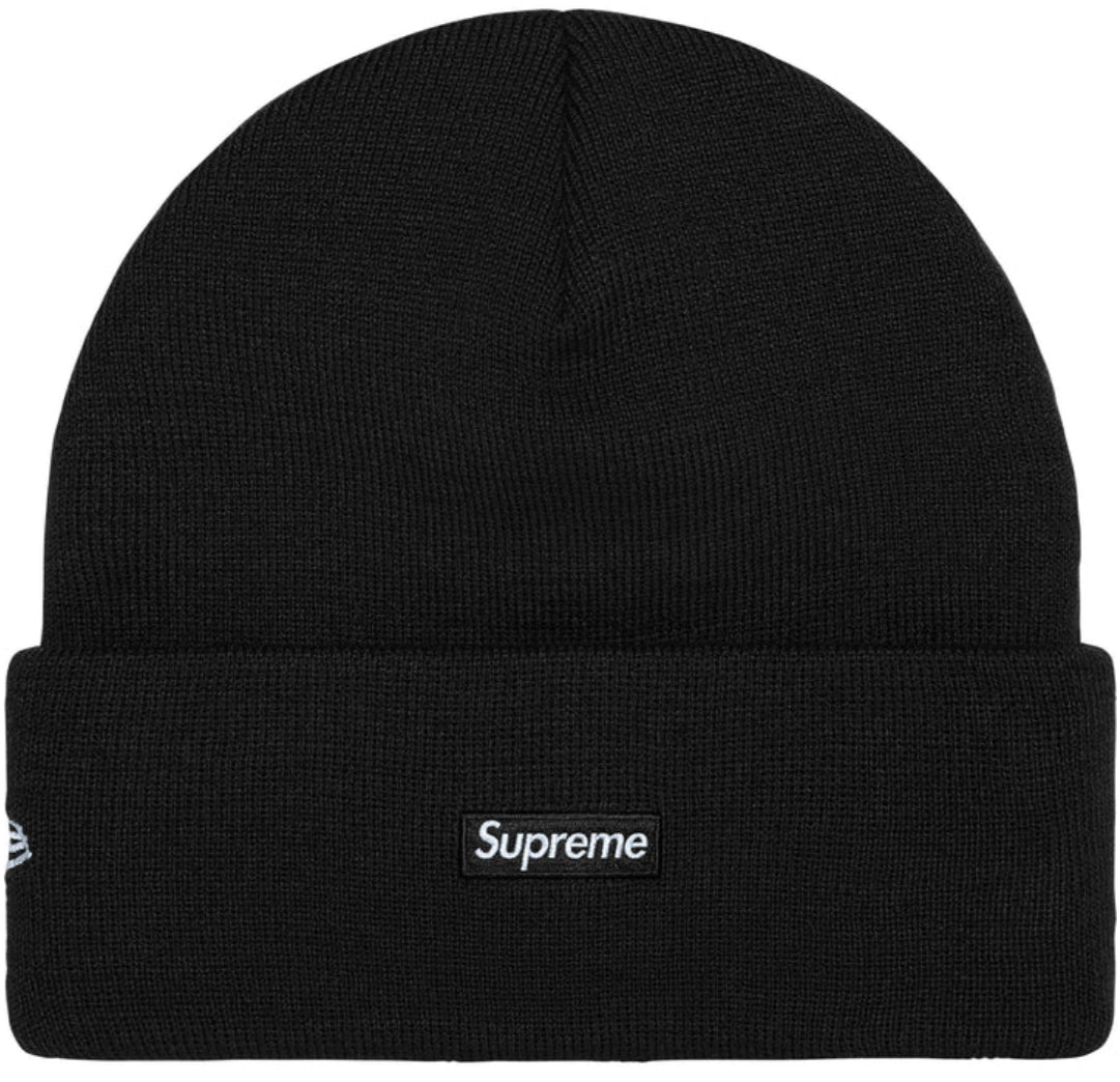 Gorro de Lana Supreme X New Era Tribal S Logo Black