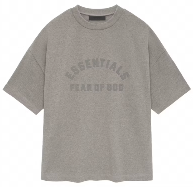 Camiseta Fear of God Essentials Core Collection Heavy S/S Heather Grey