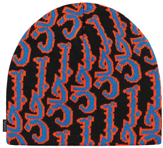 Gorro De Lana Supreme Arabic Jacquard Black