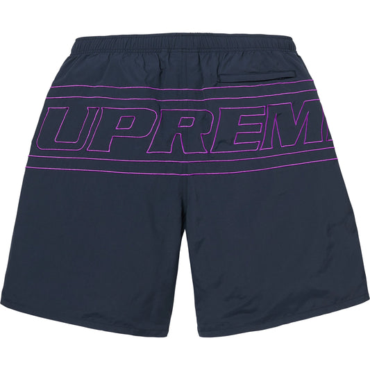 Short Supreme Big Logo Nylon Navy