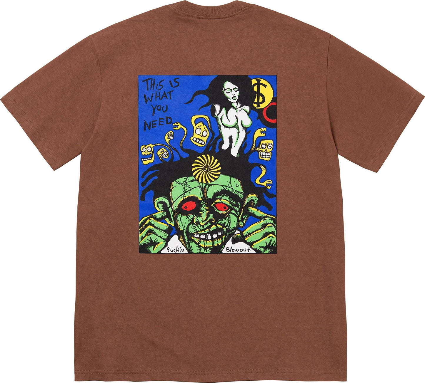 Camiseta Supreme Fuckin Blowout Brown