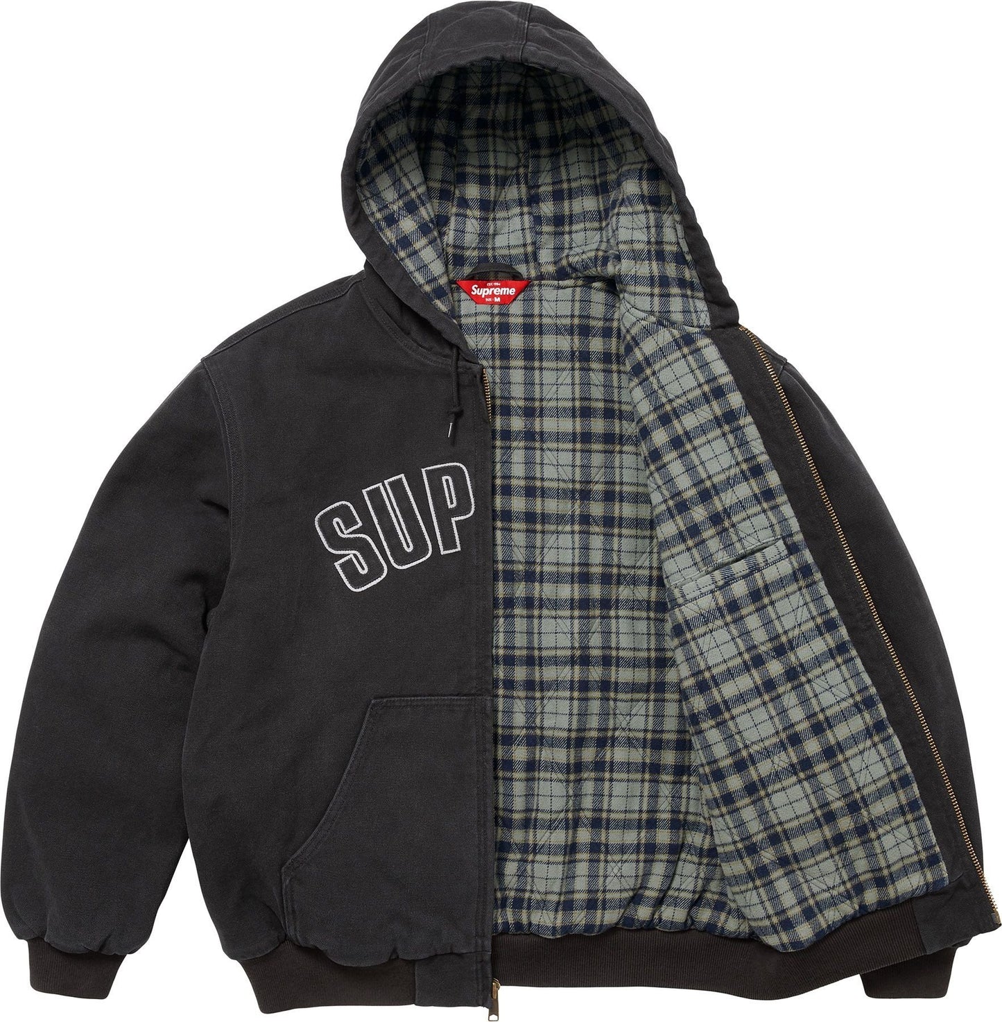 Campera Supreme Reflective Arc Work Black