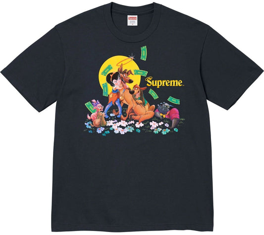 Camiseta Supreme All Dogs Go To Heaven Navy