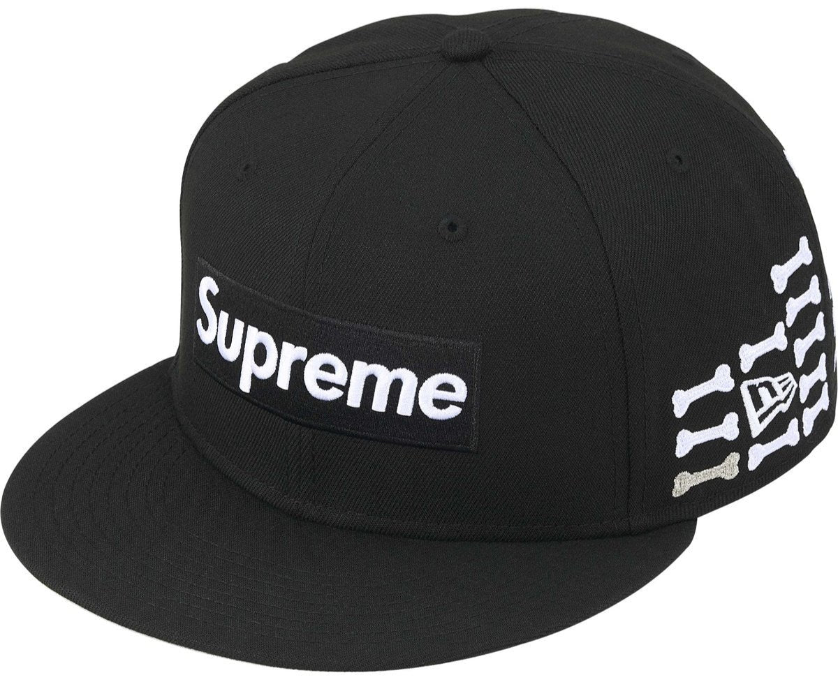Gorro Supreme Bones Box Logo New Era Black