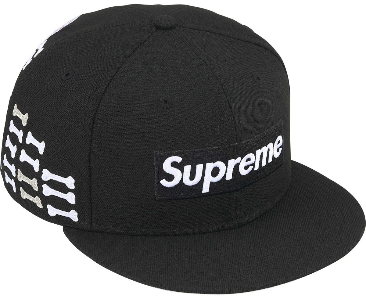 Gorro Supreme Bones Box Logo New Era Black