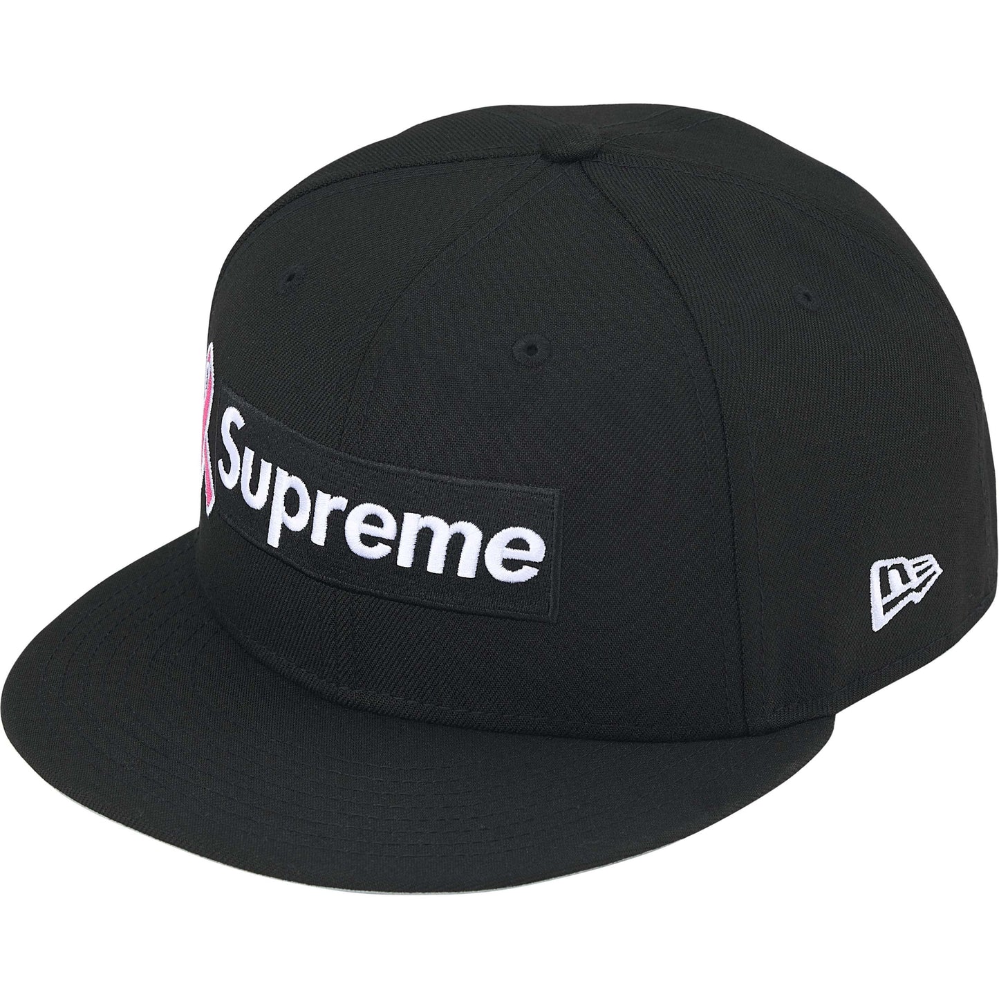 Gorro Supreme Breast Cancer Awareness Box Logo New Era Black