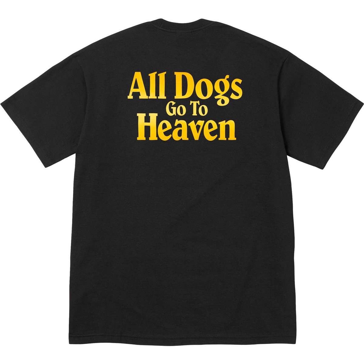 Camiseta Supreme All Dogs Go To Heaven Black