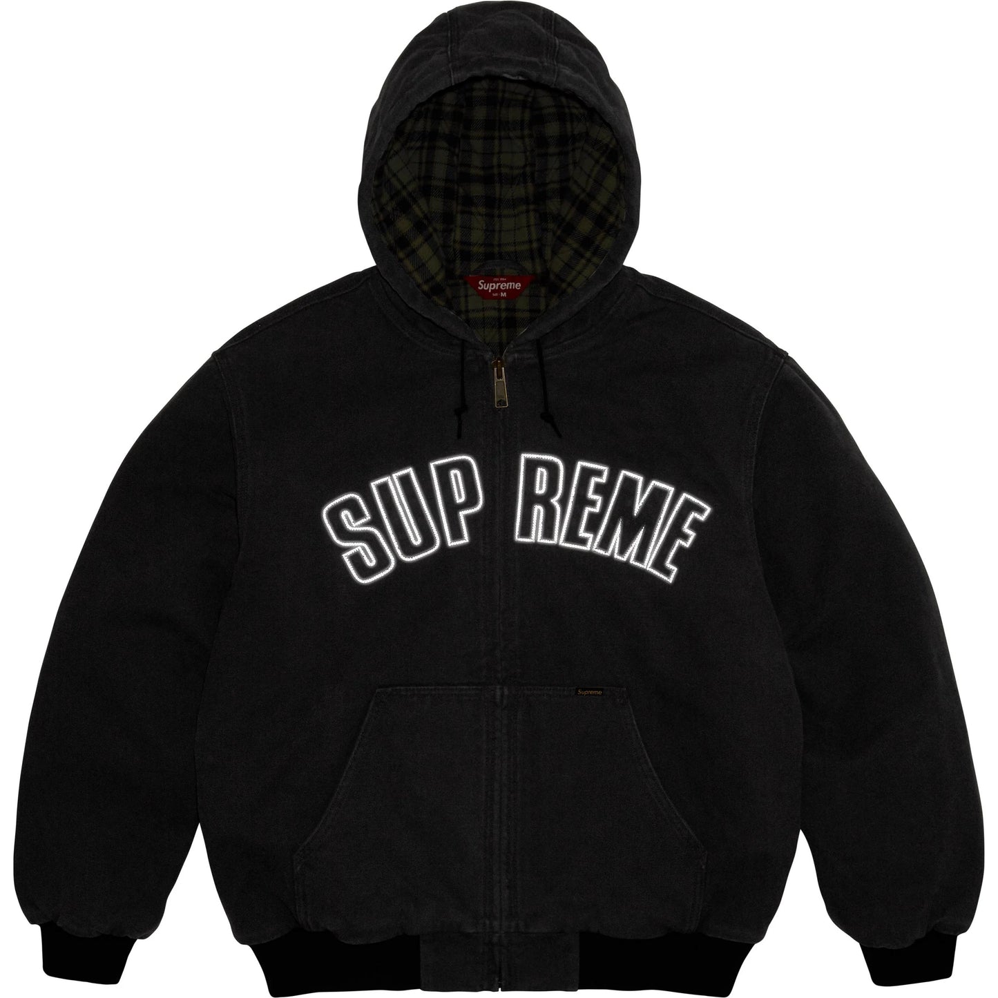 Campera Supreme Reflective Arc Work Black