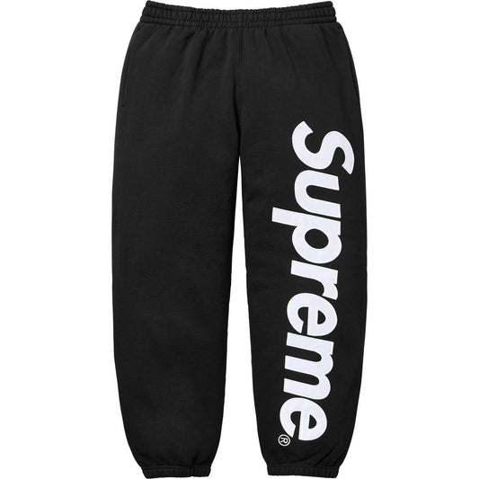 Pantalon Supreme Satin Appliqué Black