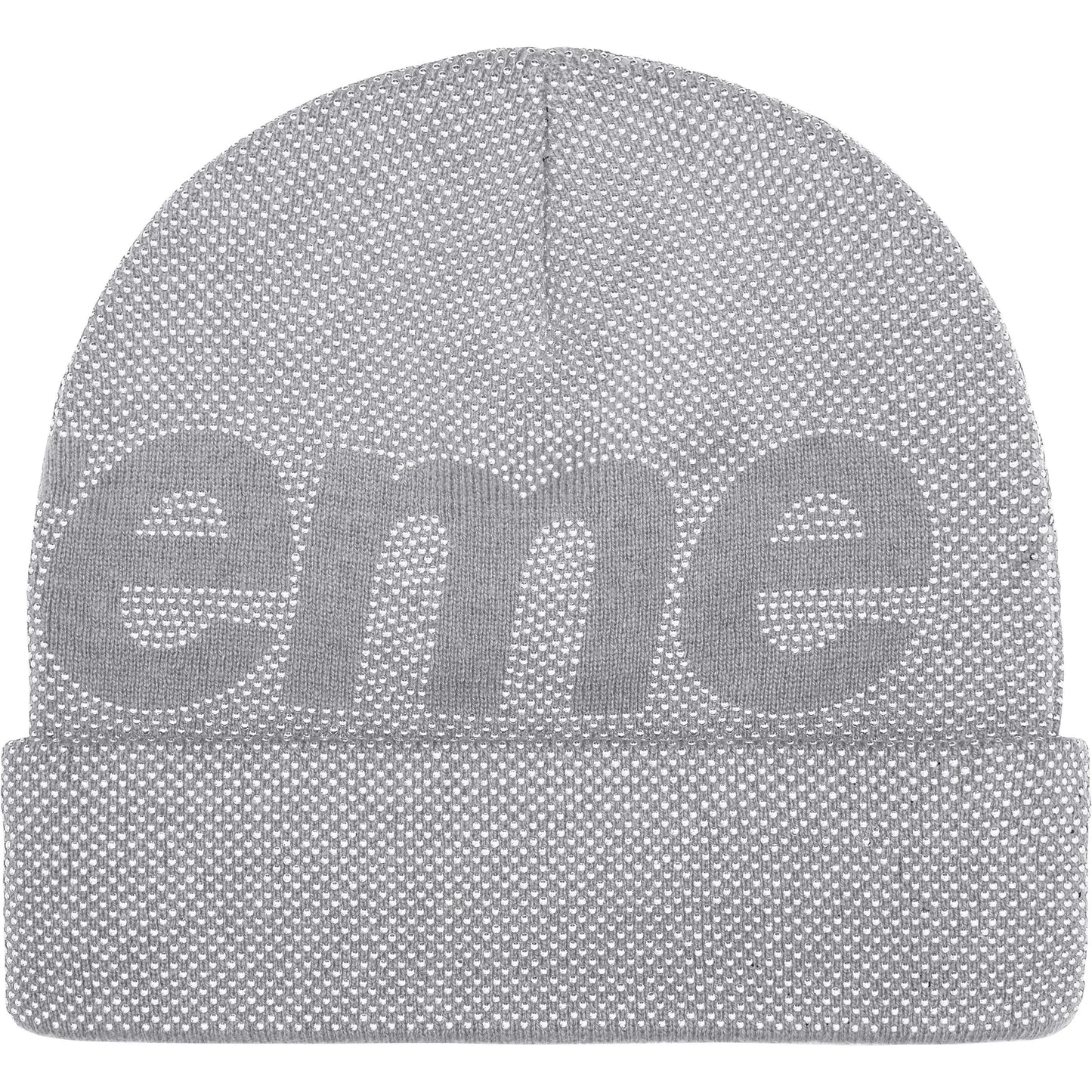 Gorro De Lana Supreme Studded Knockout Big Logo Grey