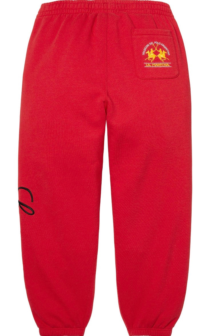 Pantalon Supreme x La Martina x Jacob & Co Red