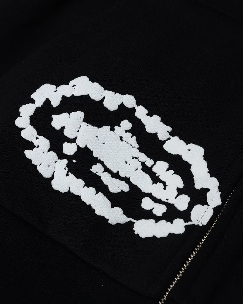 Campera Denim Tears X Corteiz Island Wreath Black