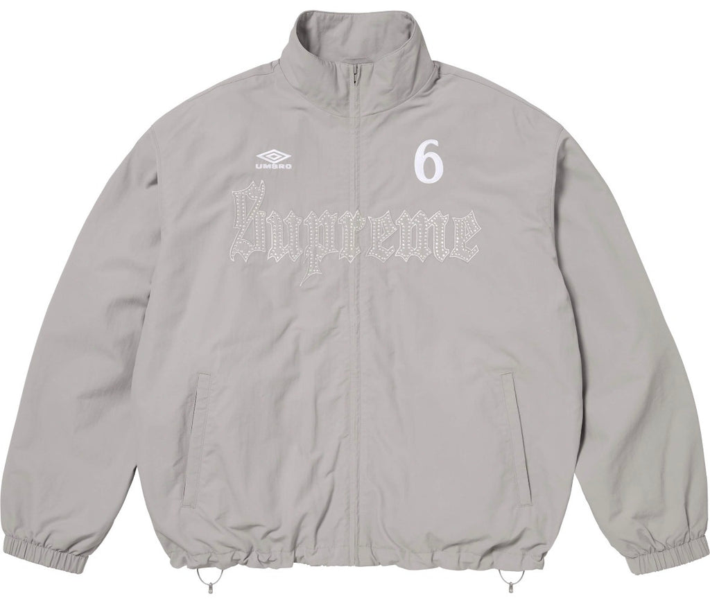 Campera Supreme x Umbro Rhinestone Track Grey