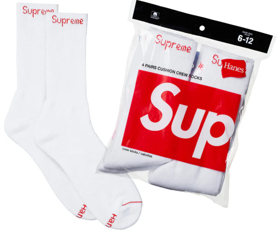 Par de Medias Supreme Hanes Blancas