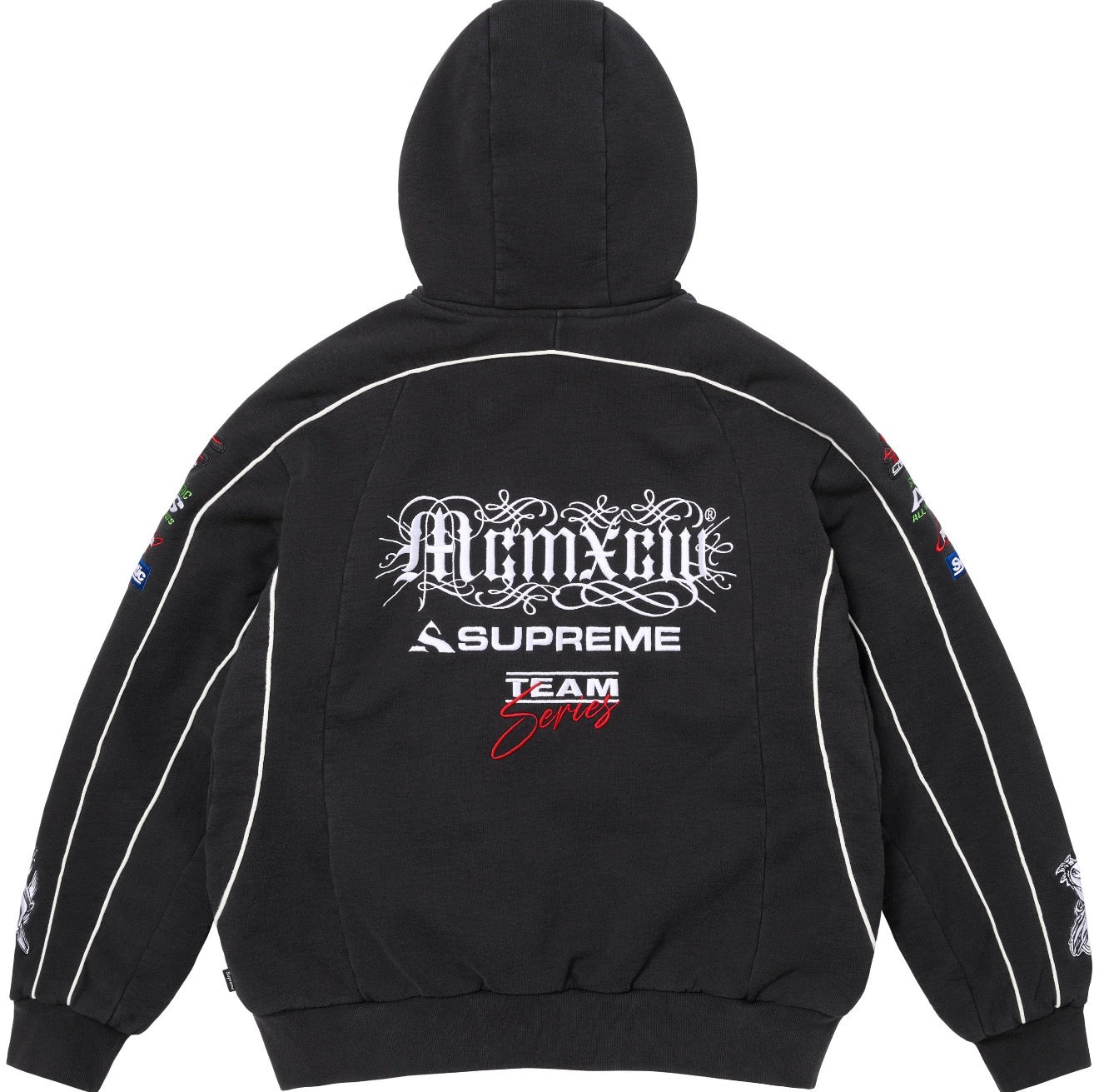 Campera Supreme Racing Lined Black
