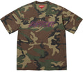 Camiseta Supreme Raised Script S/S Top Woodland Camo