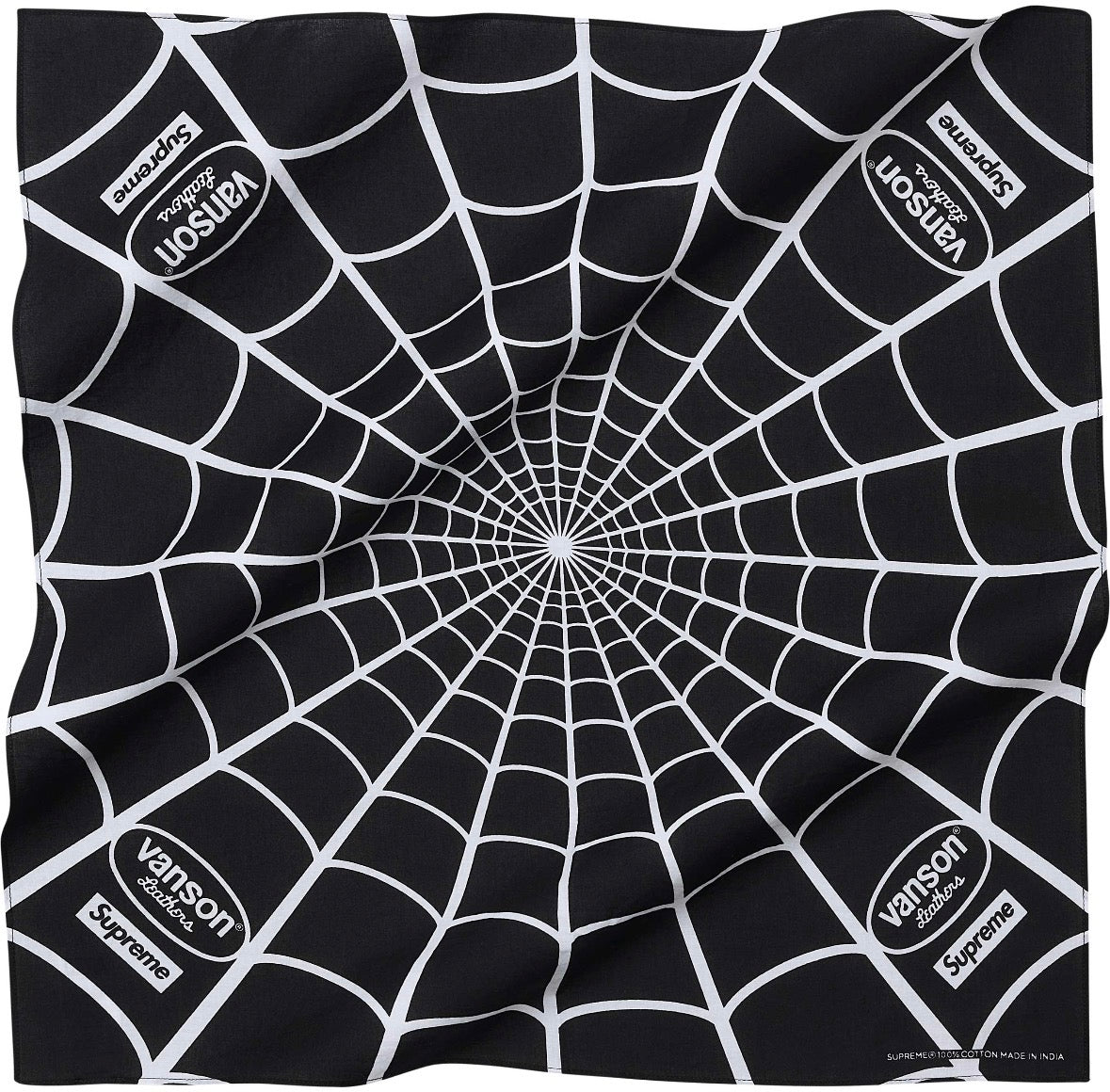 Bandana Supreme x Vanson Leathers x Spider Man Black – Under