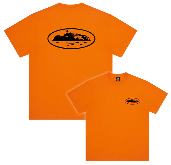 Camiseta Corteiz Island Puff Print Orange