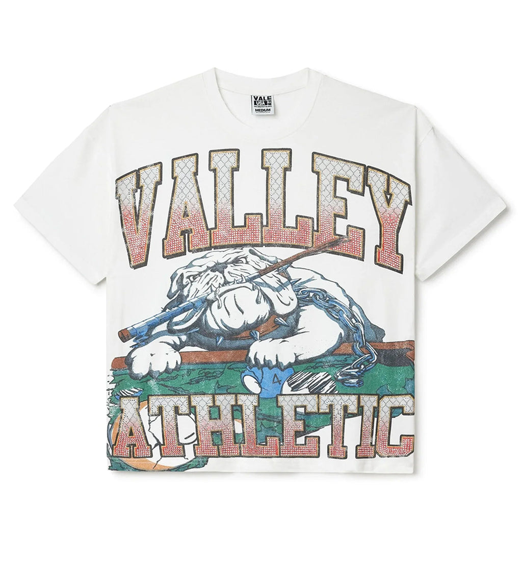 Camiseta Vale Forever Bull Dog Bling White