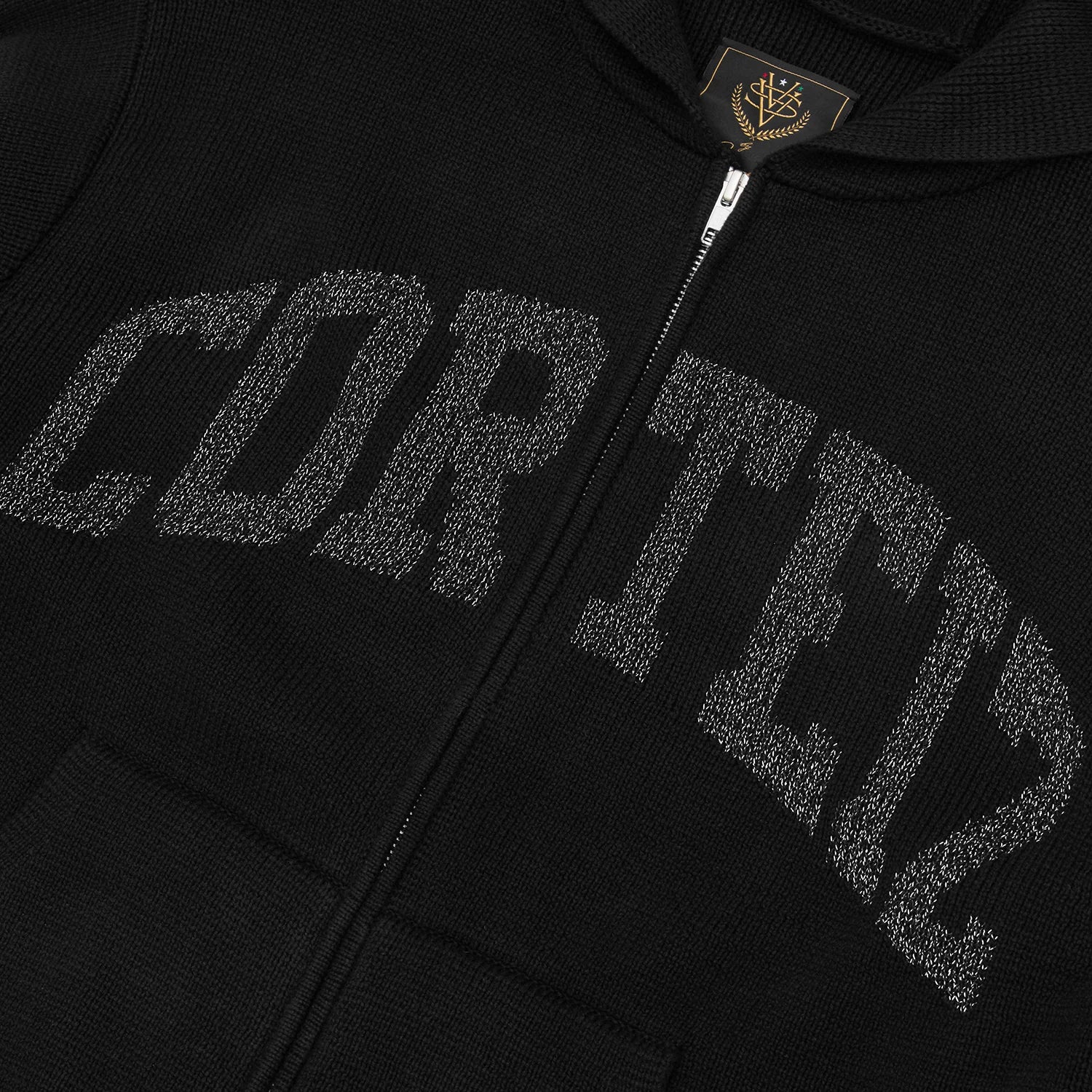 Campera Corteiz 3M College Knit Black