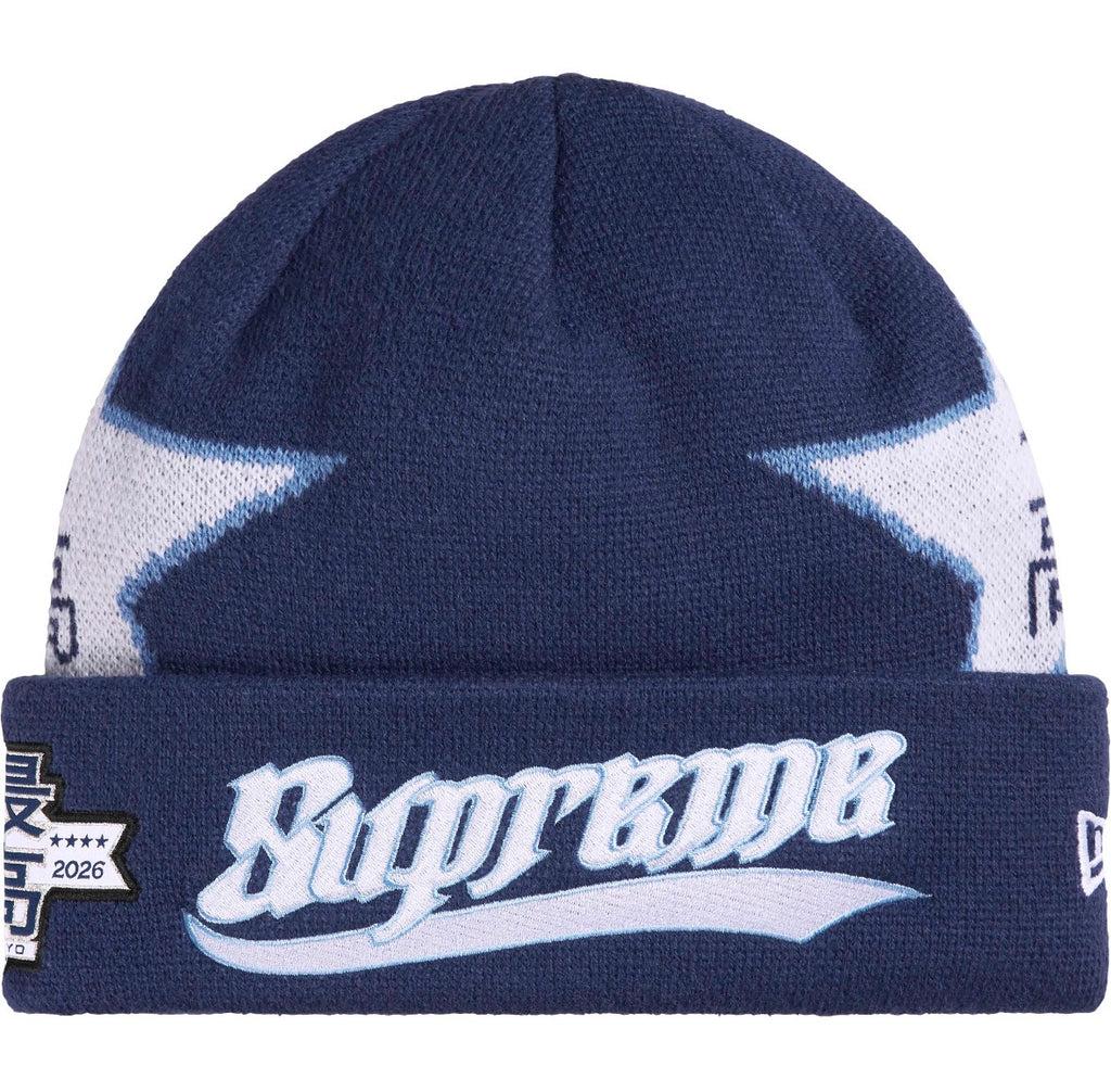 Gorro De Lana Supreme x New Era Stars Beanie Navy