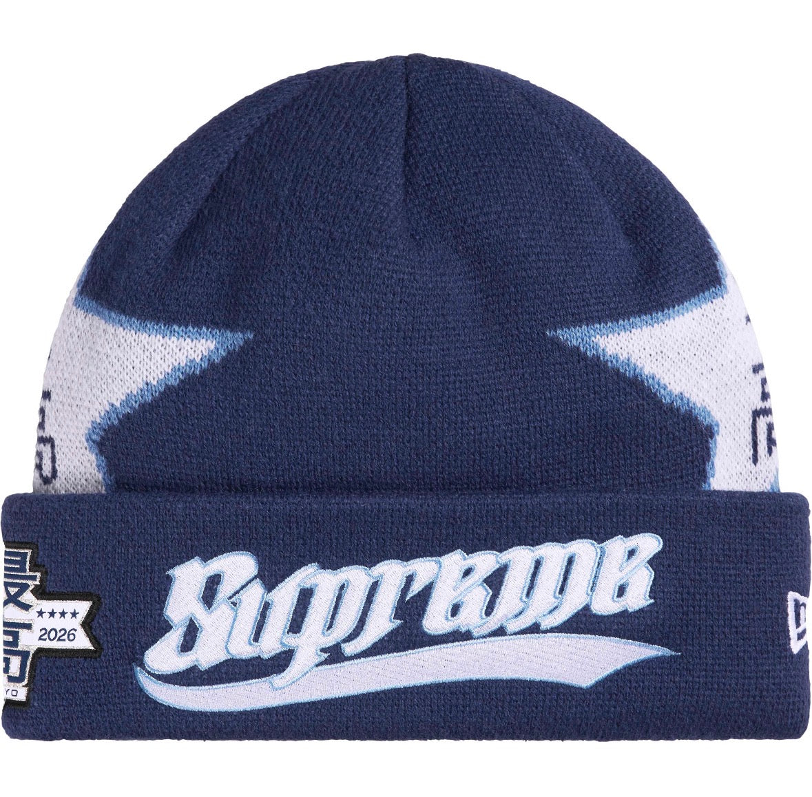 Gorro De Lana Supreme x New Era Stars Beanie Navy