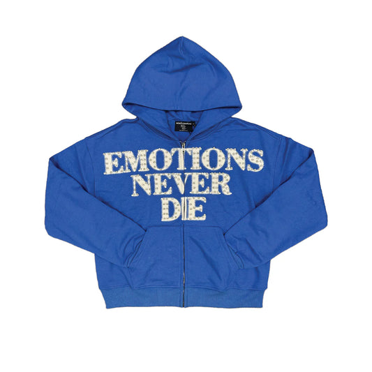 Campera Mixed Emotions End Rhinestone Blue