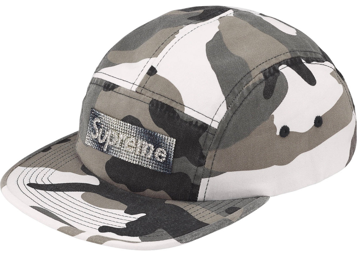 Gorro Supreme Rhinestone Label Snow Camo