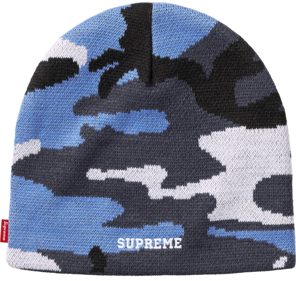 Gorro De Lana Supreme X Nike Blue Camo