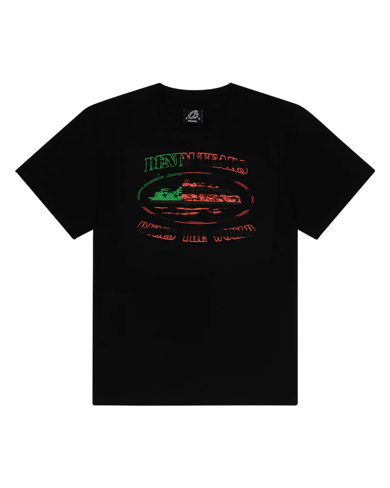 Camiseta Denim Tears X Corteiz Og Alcatraz Black