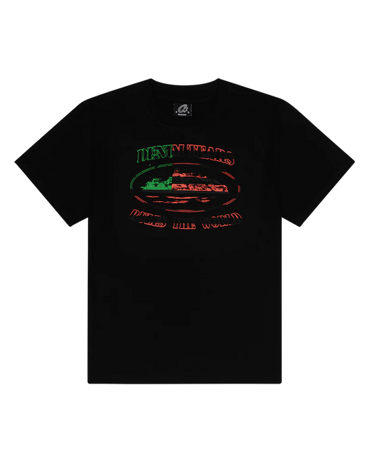 Camiseta Denim Tears X Corteiz Og Alcatraz Black