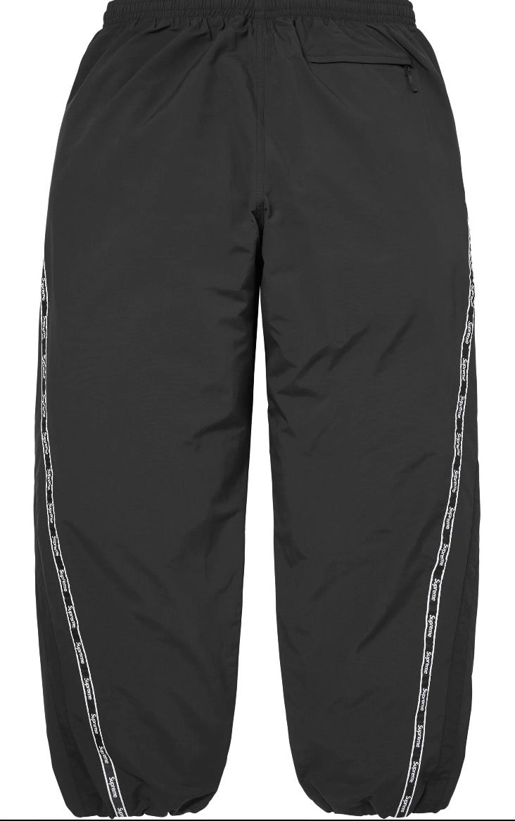 Pantalon Supreme Logo Taping Track Black