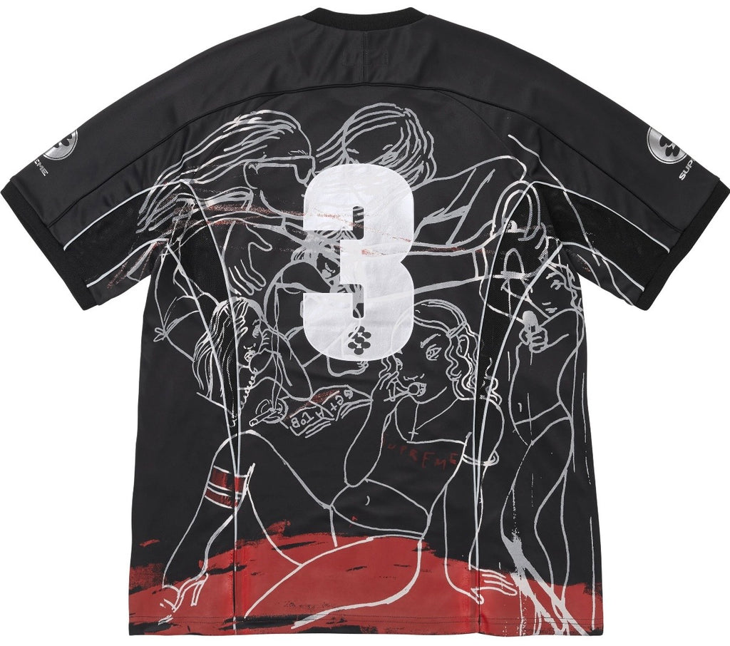 Jersey Supreme Rita Ackermann Soccer Black