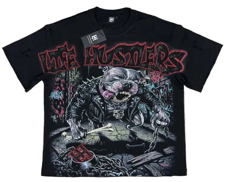 Camiseta Life Hustler Angry Pitbull