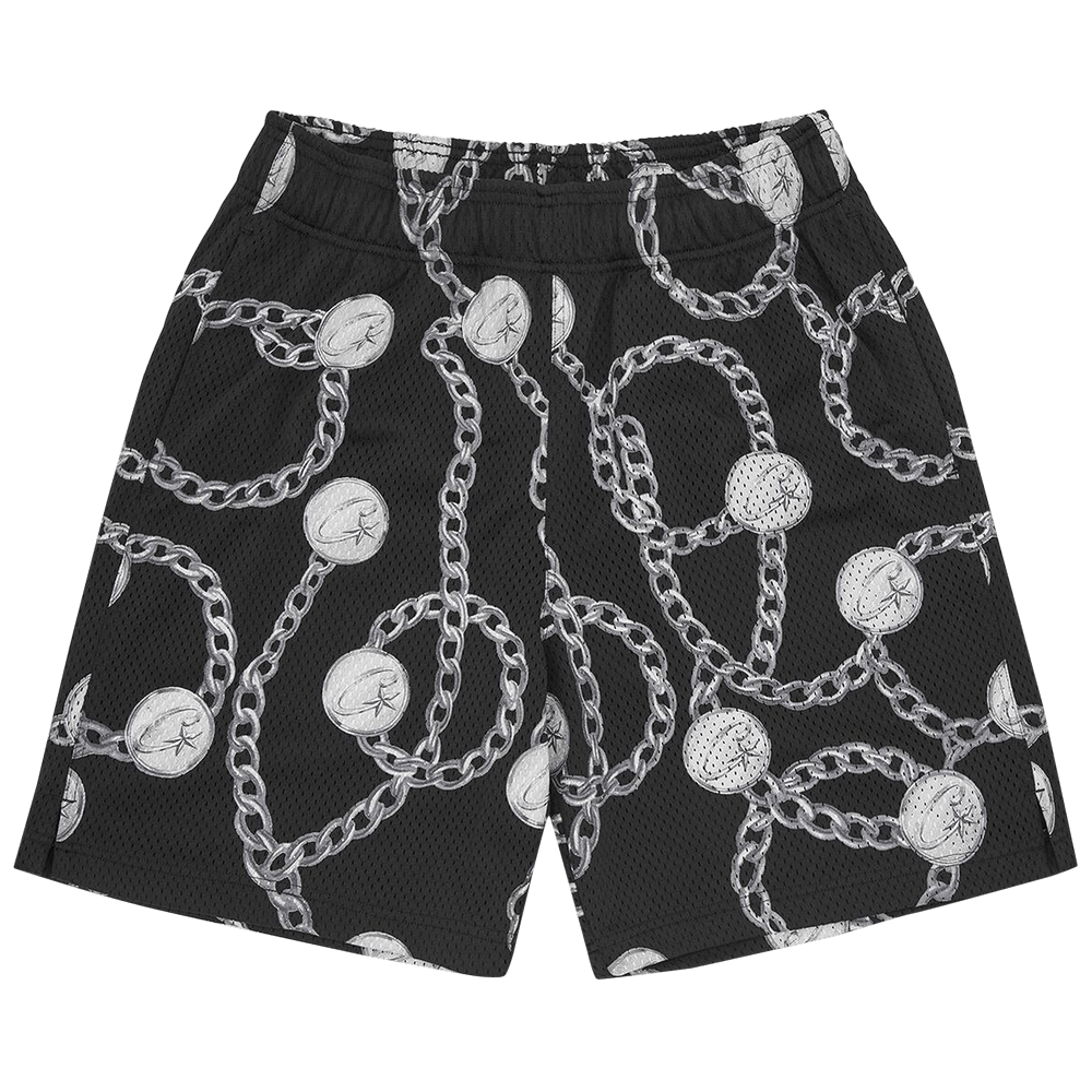 Short Corteiz Chain Mesh Black