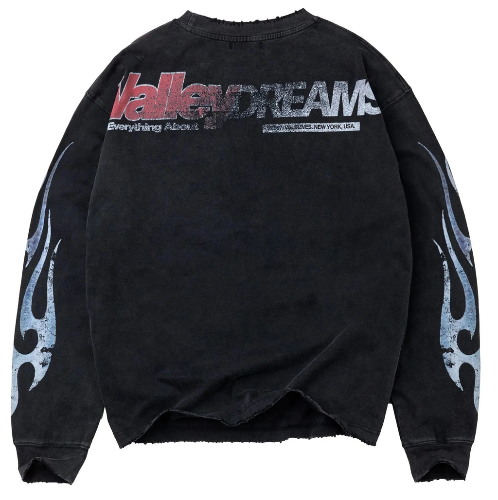 Camiseta Manga Larga Vale Forever The Goat Black
